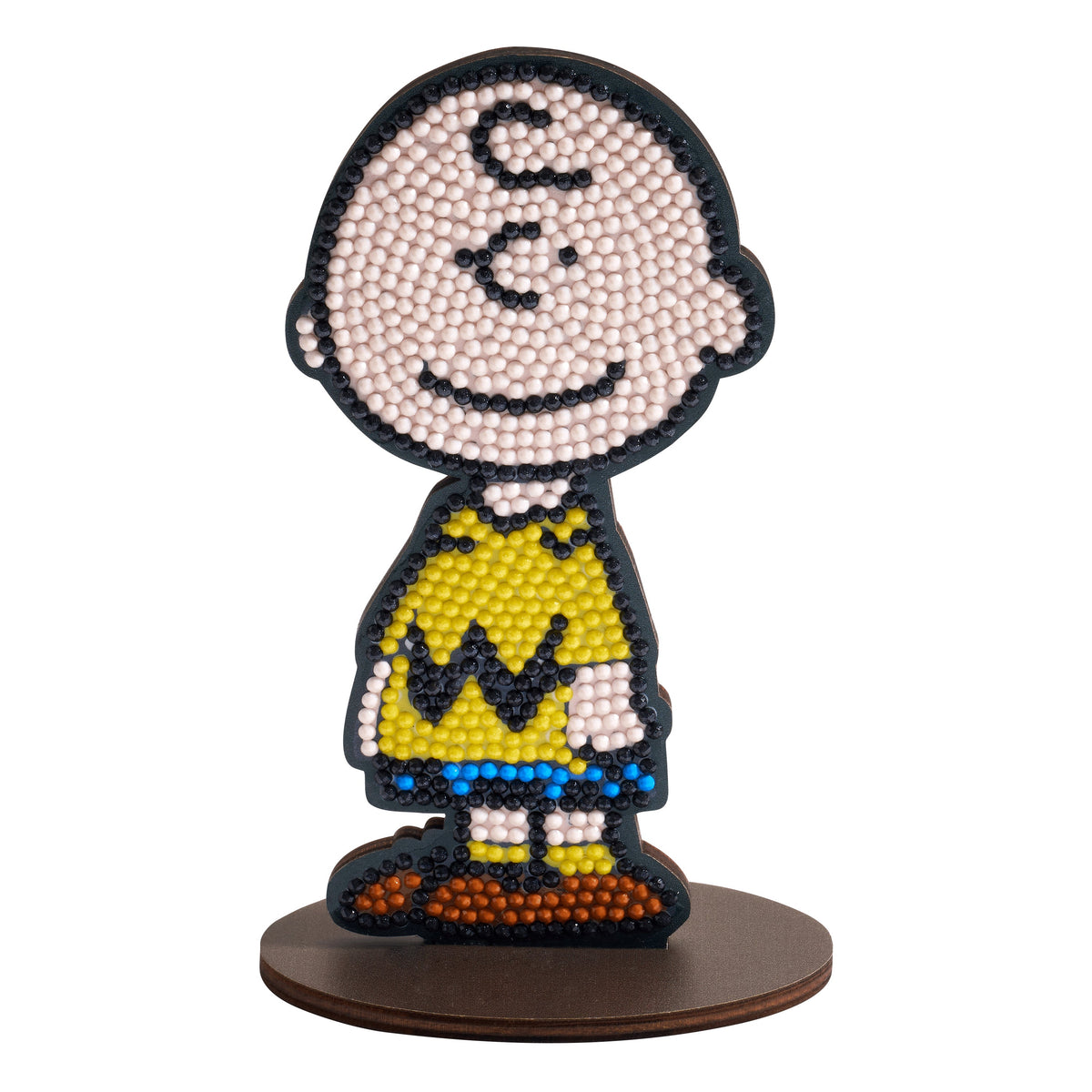 Diamond Painting Sparkle Pals™ - Charlie Brown 5.7" x 2.8" (14.5cm x 7cm) / Round with 5 Colors including 2 Fairy Dust Diamonds / 810