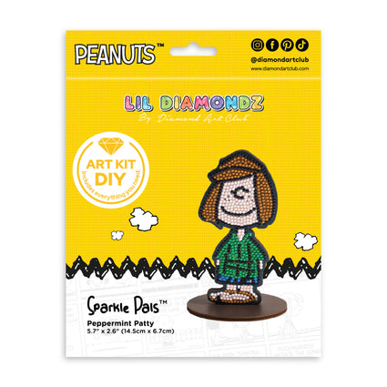 Diamond Painting Sparkle Pals™ - Peppermint Patty 5.7" x 2.6" (14.5cm x 6.7cm) / Round with 5 Colors including 3 Fairy Dust Diamonds / 726