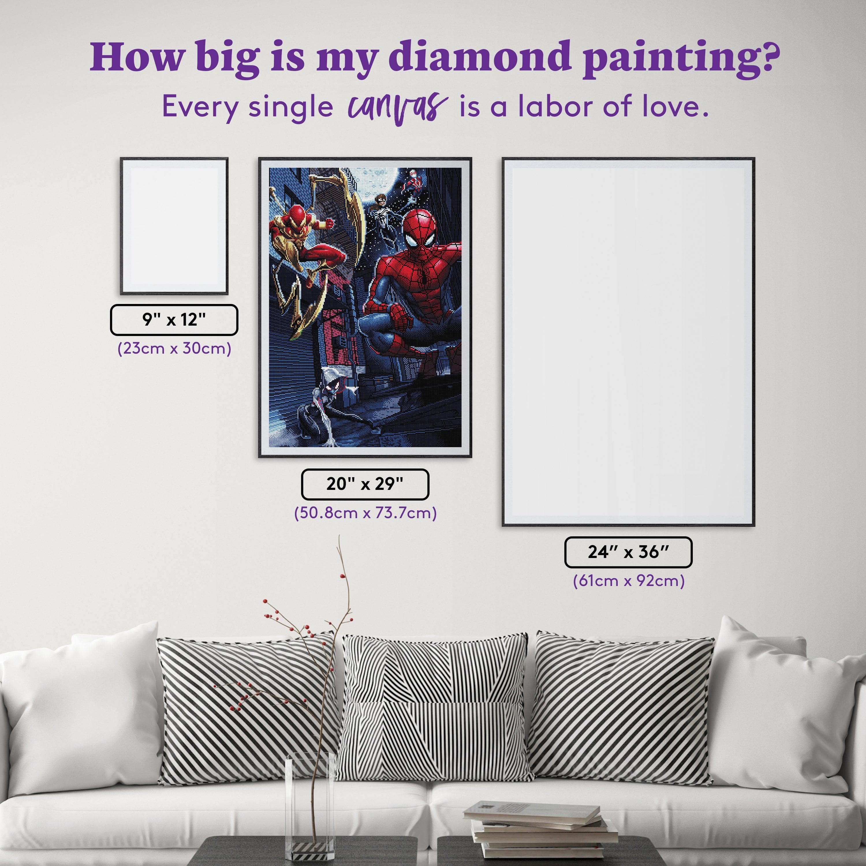 Buy DIY Diamond Painting Kit for Adult Spiderman Series Full Diamond  Crystal Rhinestone Embroidery Art Craft Home Wall Decoration Painting  Frameless (Spiderman 3, 12 * 16 Inch) Online at desertcartINDIA