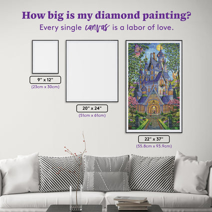 Diamond Painting Springtime Splendor 22" x 37" (55.8cm x 93.9cm) / Square with 60 Colors including 4 ABs / 84,448