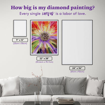 Diamond Painting Standing Out 22" x 28" (55.6cm x 70.7cm) / Round with 62 Colors including 3 ABs and 3 Fairy Dust Diamonds / 51,914