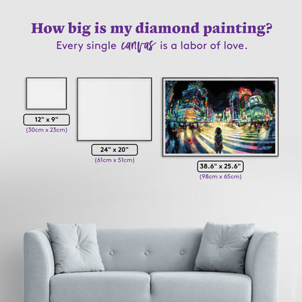 Diamond Painting Still Waiting 38.6" x 25.5" (98cm x 65cm) / Square with 64 Colors including 5 ABs / 102,573