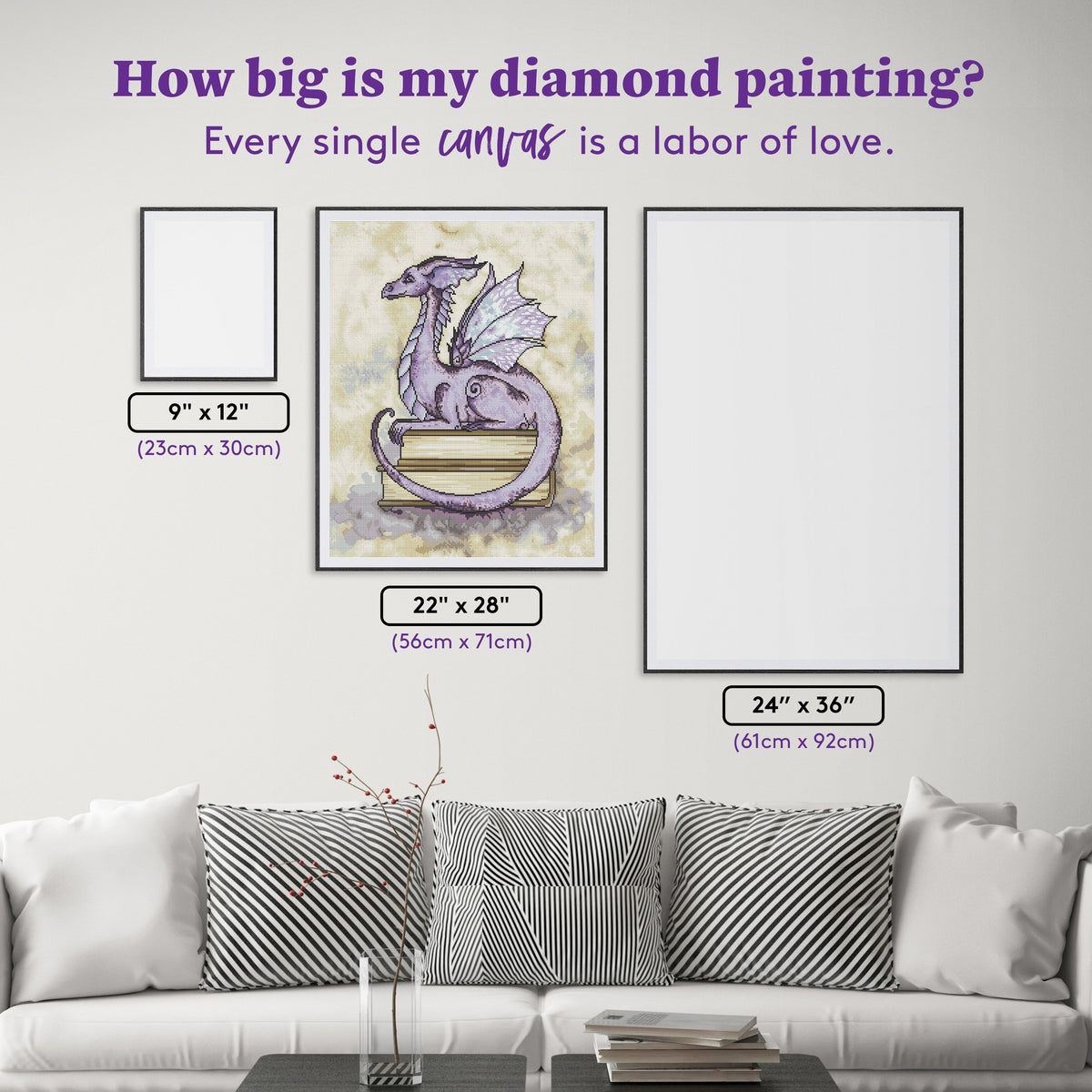 Diamond Painting Story Time 22" x 28″ (56cm x 71cm) / Round with 35 Colors including 3 ABs and 1 Glow-in-the-Dark / 50,148