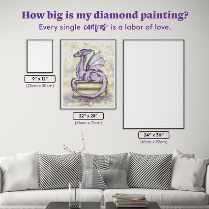 Diamond Painting Story Time 22" x 28″ (56cm x 71cm) / Round with 35 Colors including 3 ABs and 1 Glow-in-the-Dark / 50,148