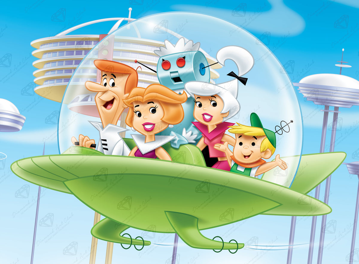 Diamond Painting The Jetsons™ 17.5" x 13" (44.6cm x 32.9cm) / Square With 52 Colors Including 2 ABs and 2 Fairy Dust Diamonds / 23,628