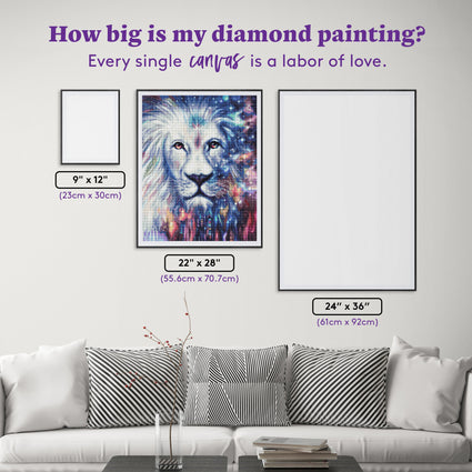 Diamond Painting The Messenger 22" x 28" (55.6cm x 70.7cm) / Round with 58 Colors including 1 AB and 4 Fairy Dust Diamonds / 51,914