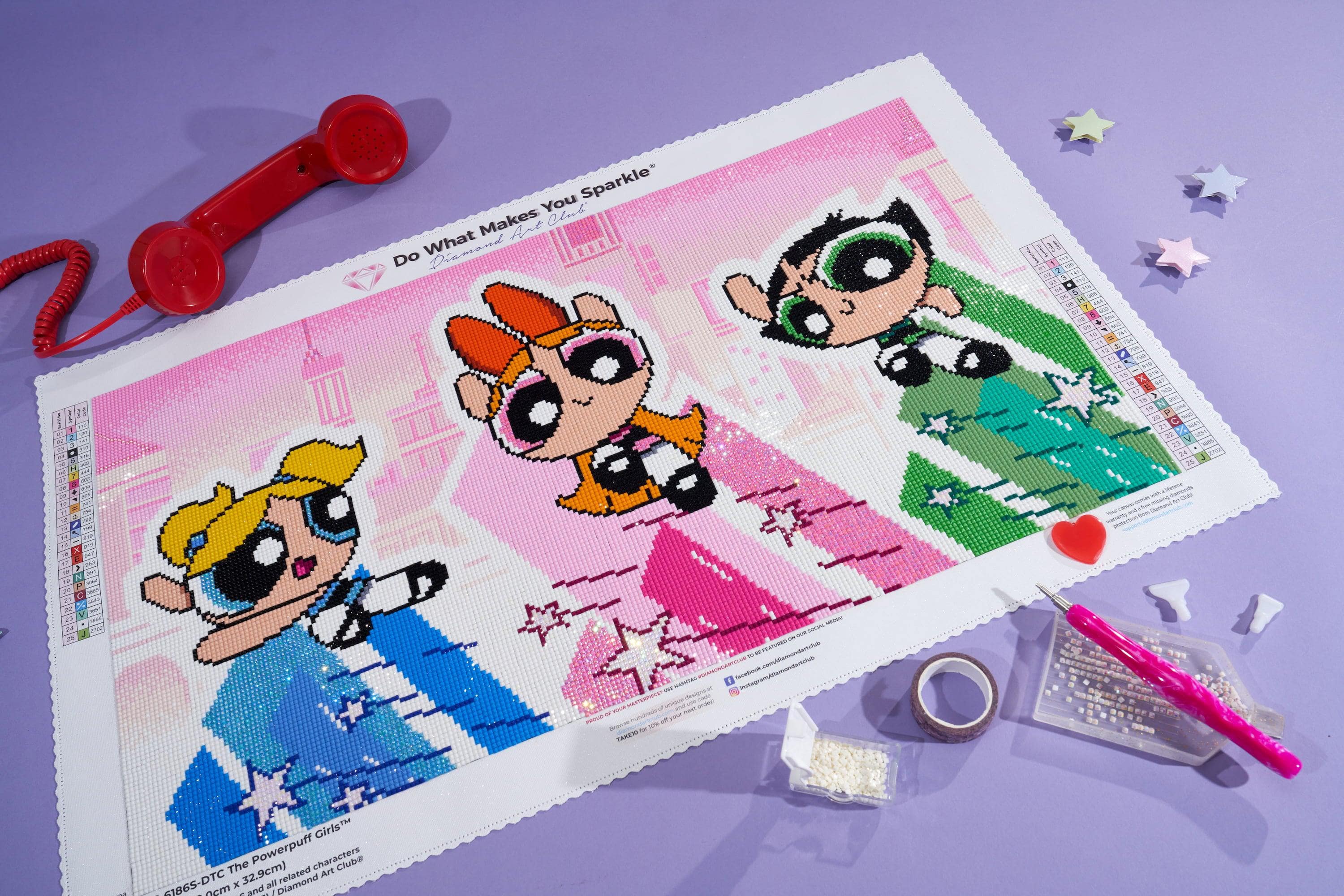 DIAMOND ART CLUB/ SET OF outlet 3/POWERPUFF GIRLS/all sealed