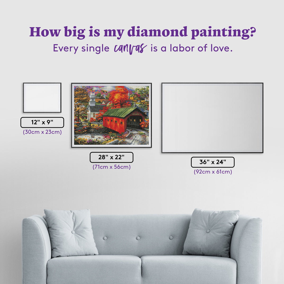 Diamond Painting The Sweet Life 28" x 22″ (71cm x 56cm) / Round With 47 Colors Including 1 AB / 49,896