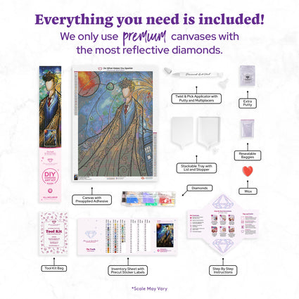 Diamond Painting The Tenth 20" x 28″ (51cm x 71cm) / Round with 45 Colors including 2 ABs / 45,360