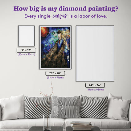 Diamond Painting The Tenth 20" x 28″ (51cm x 71cm) / Round with 45 Colors including 2 ABs / 45,360