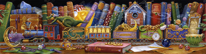 Diamond Painting Train of Dreams 68" x 18″ (173cm x 46cm) / Round with 57 Colors including 2 ABs / 100,569