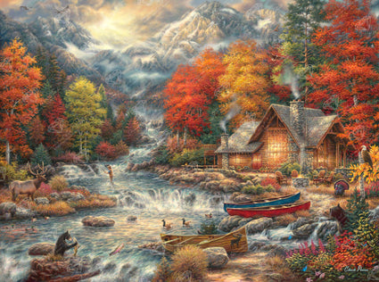 Diamond Painting Treasures of the Great Outdoors 37" x 28″ (94cm x 70cm) / Square with 53 Colors including 3 ABs / 103,321