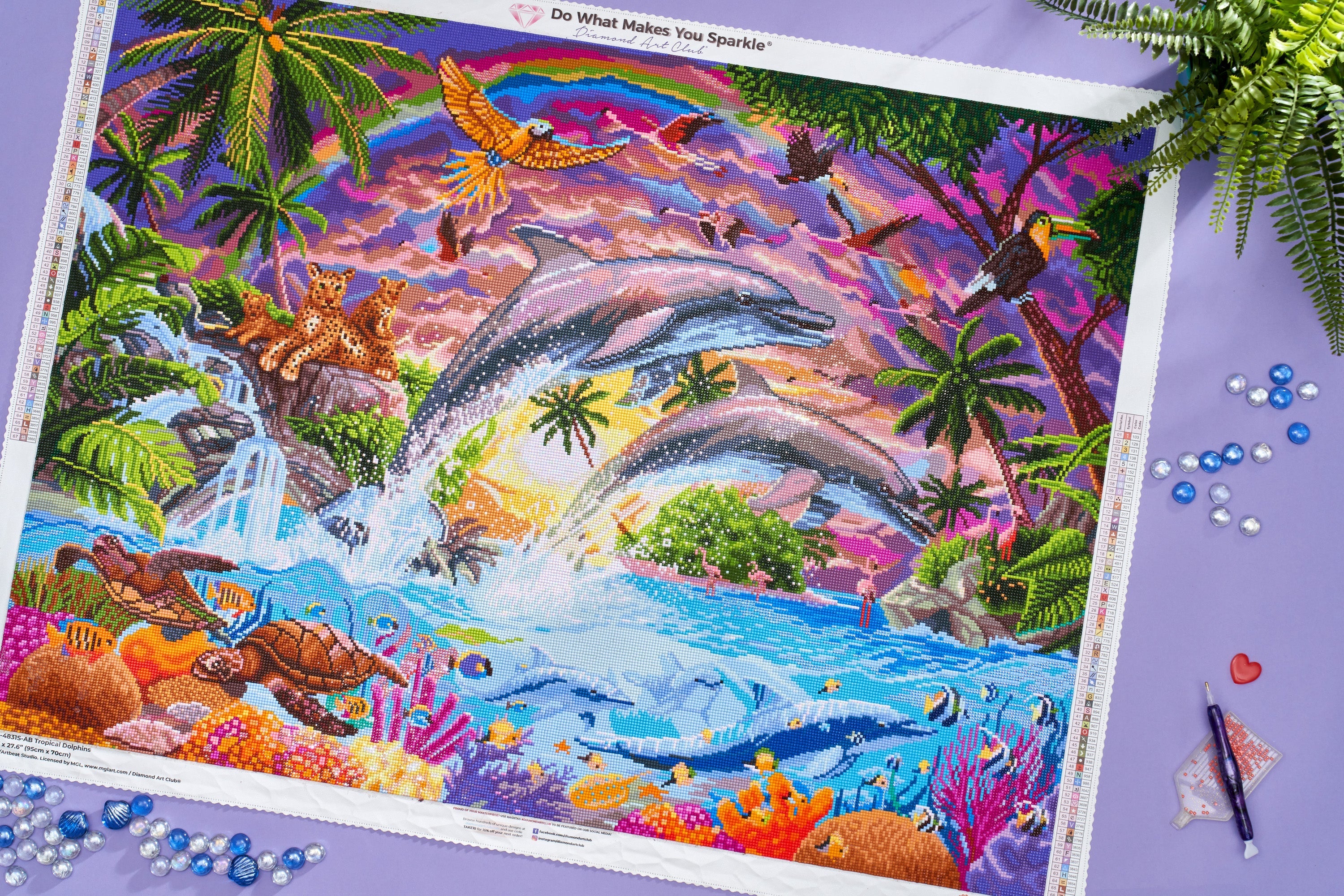 Tropical Dolphins – Diamond Art Club