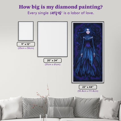 Diamond Painting Waiting to Awaken 22" x 44" (55.8cm x 111.8cm) / Square with 44 Colors including 1 AB and 1 Fairy Dust Diamond / 100,576