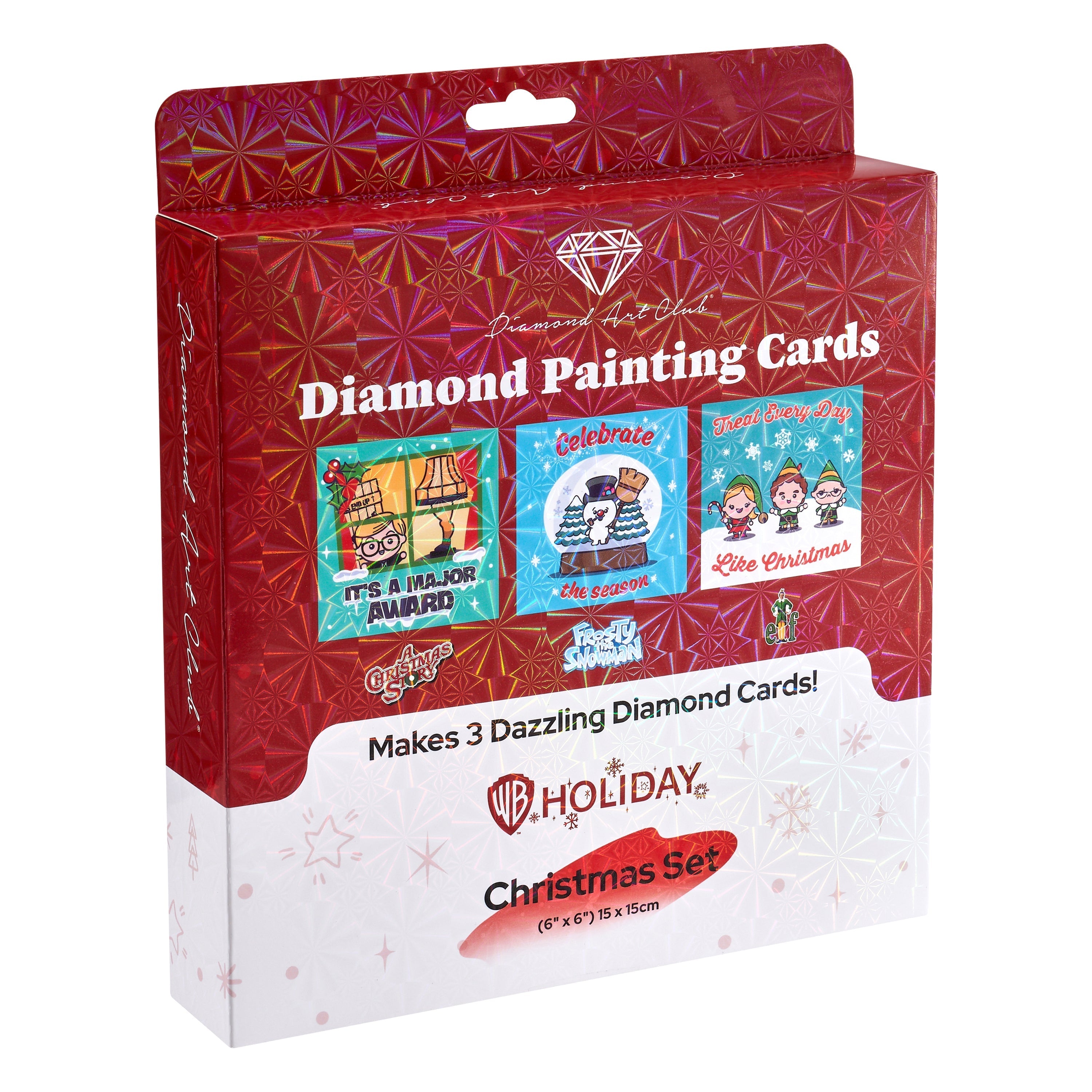 Treat Me Diamond Art Christmas Cards Diamond Painting Three-dimensional Christmas Diamond Painting Cards for Gift(8 Pack)