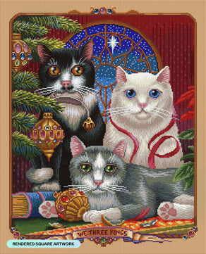 Diamond Painting We Three Kings 22" x 27" (55.8cm x 69cm) / Square with 62 Colors including 2 ABs and 3 Fairy Dust Diamonds and 1 Electro Diamonds / 62,048