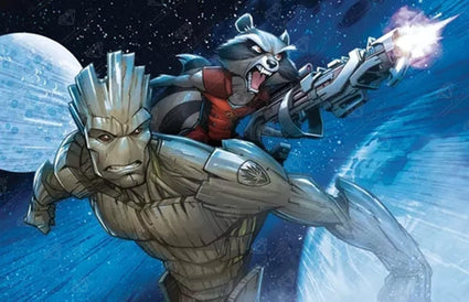 Marvel Groot With Thanos Power, Diamond Painting