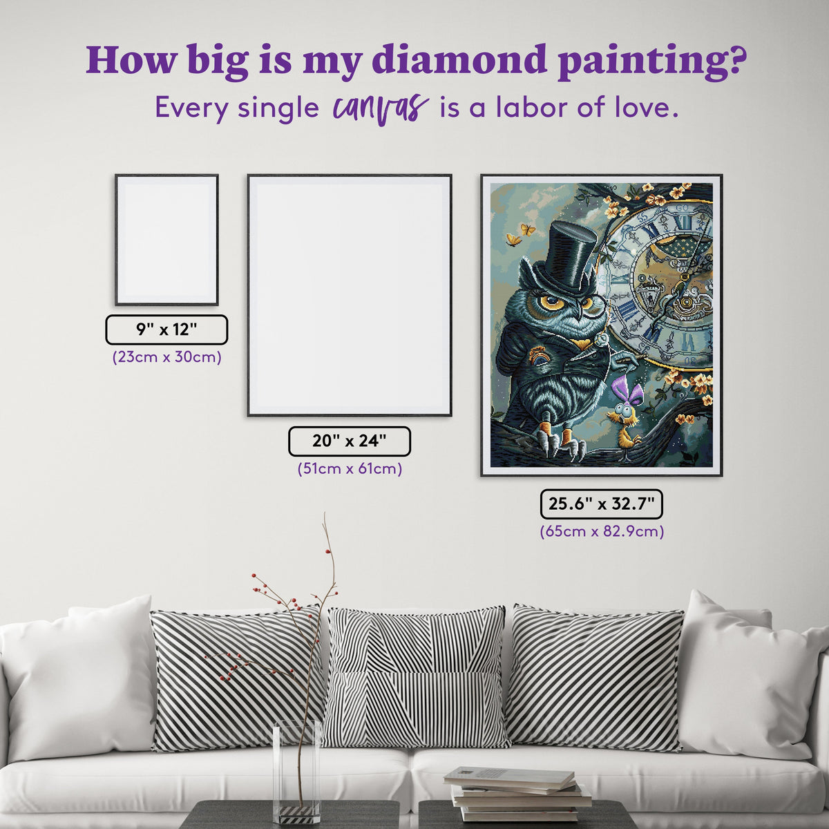 Diamond Painting Why, When and Who 25.6" x 32.7" (65cm x 82.9cm) / Square with 53 Colors including 2 ABs and 4 Fairy Dust Diamonds / 86,913