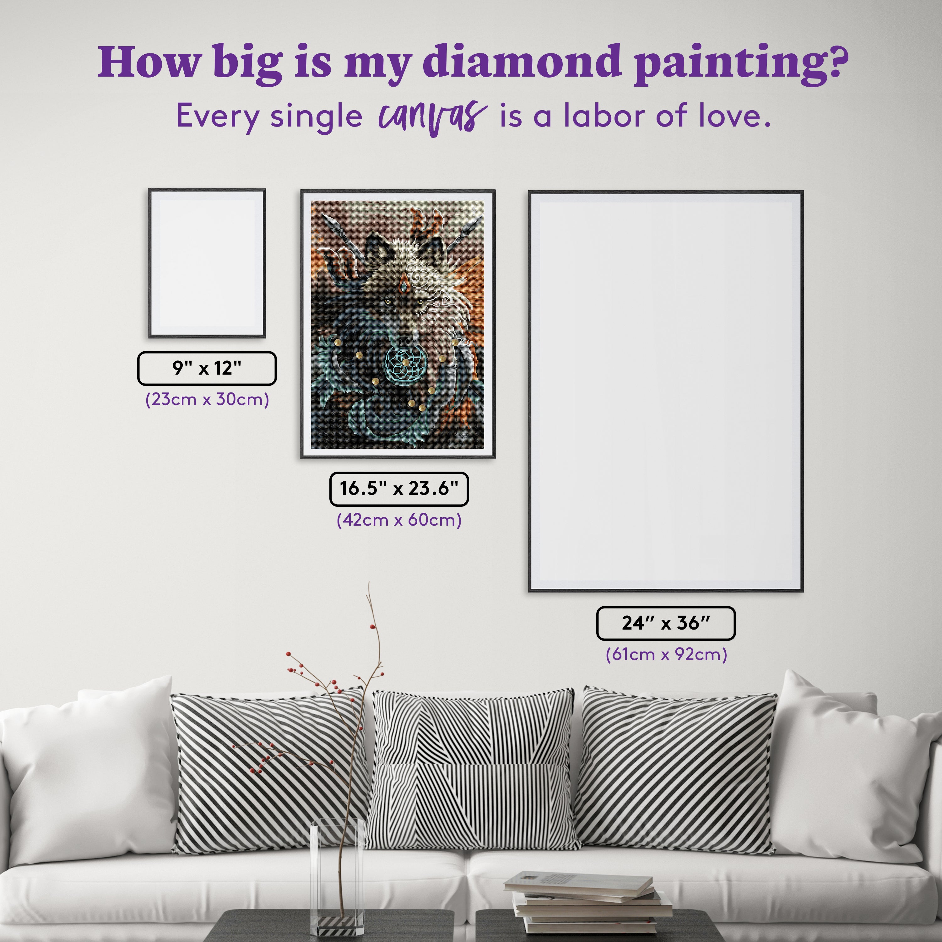 Diamond painting White Canvas - Diamond Painting Quality