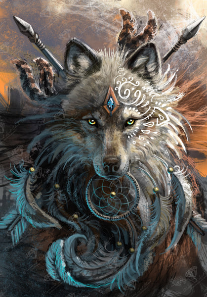 2024 Diamond Art Club - Wolf Shaman