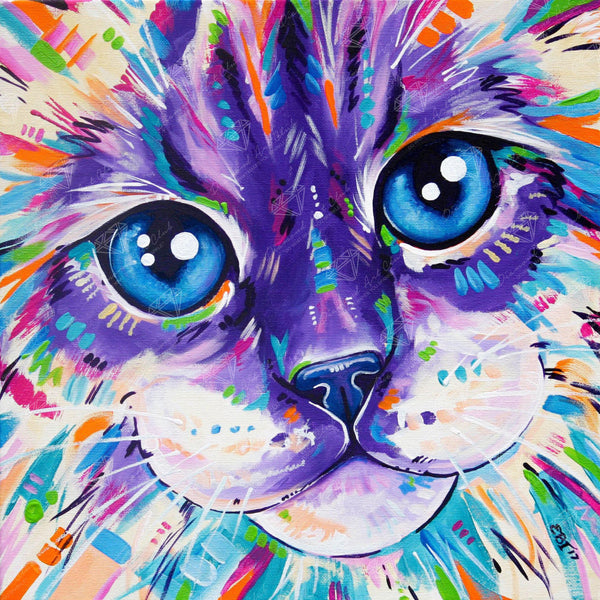 Post Review of Abstract Cat by Diamond Art Club, Art by Eve Izzett 