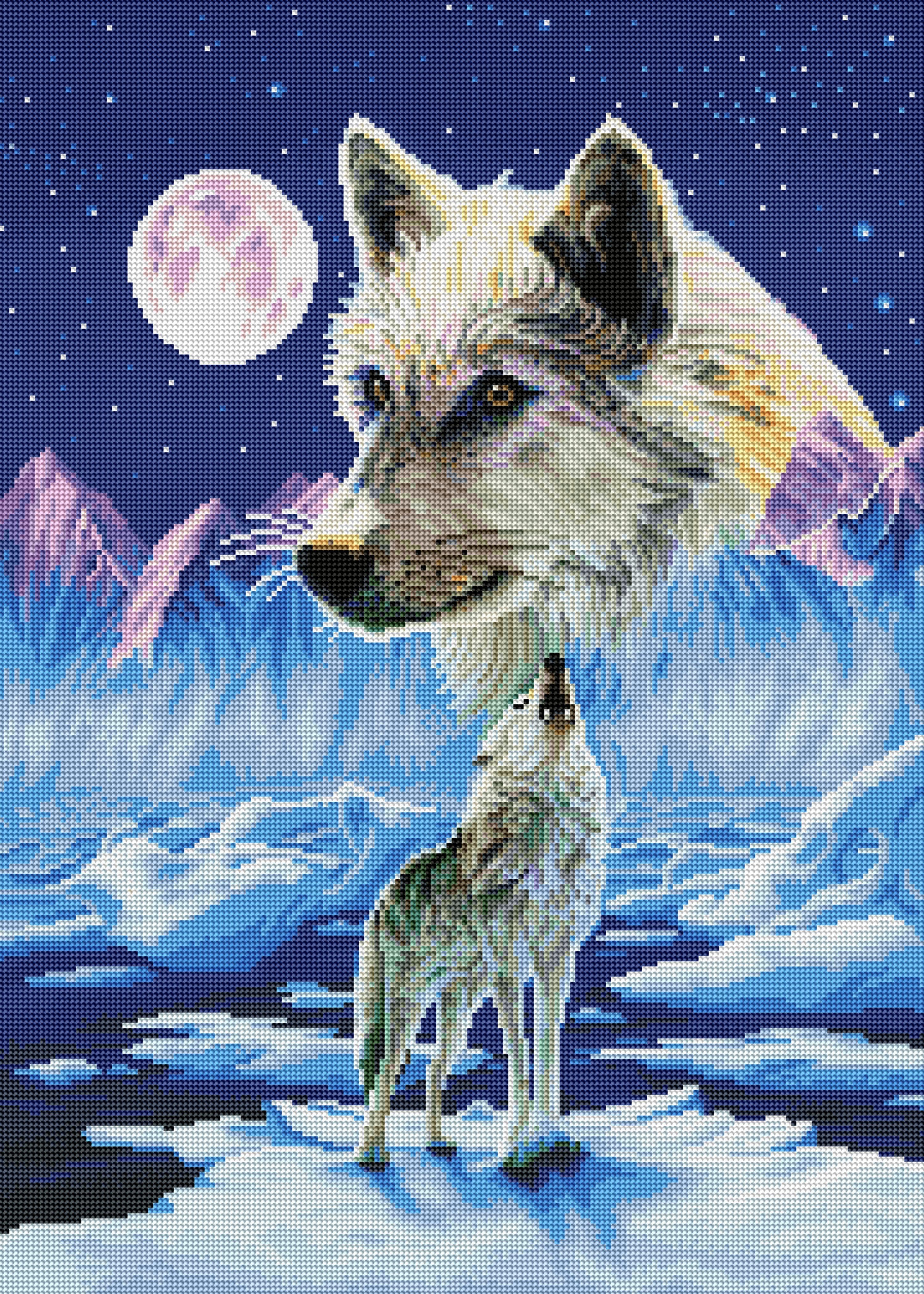 Abstract Wolf Diamond Painting Kits 20% Off Today – DIY Diamond Paintings