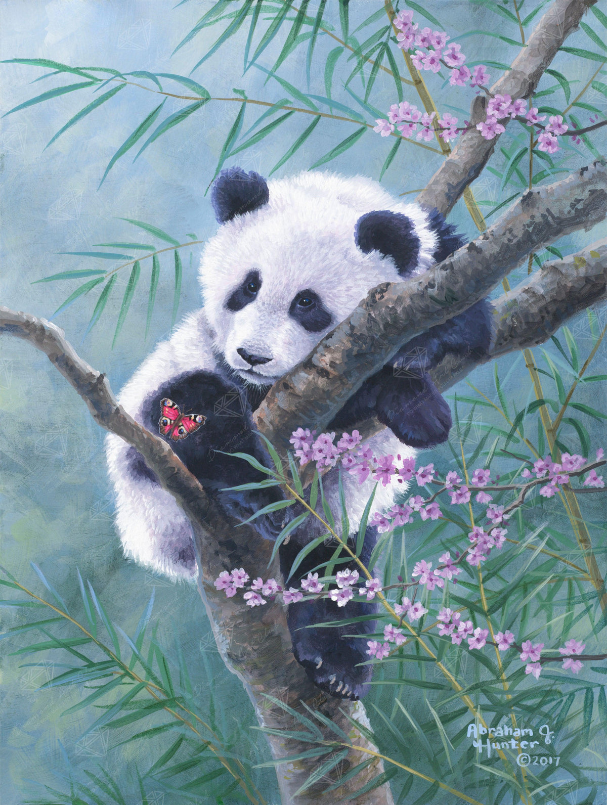 Diamond Painting Bamboo Dreams 22" x 29" (55.8cm x 74cm) / Round with 53 Colors including 3 ABs / 52,536