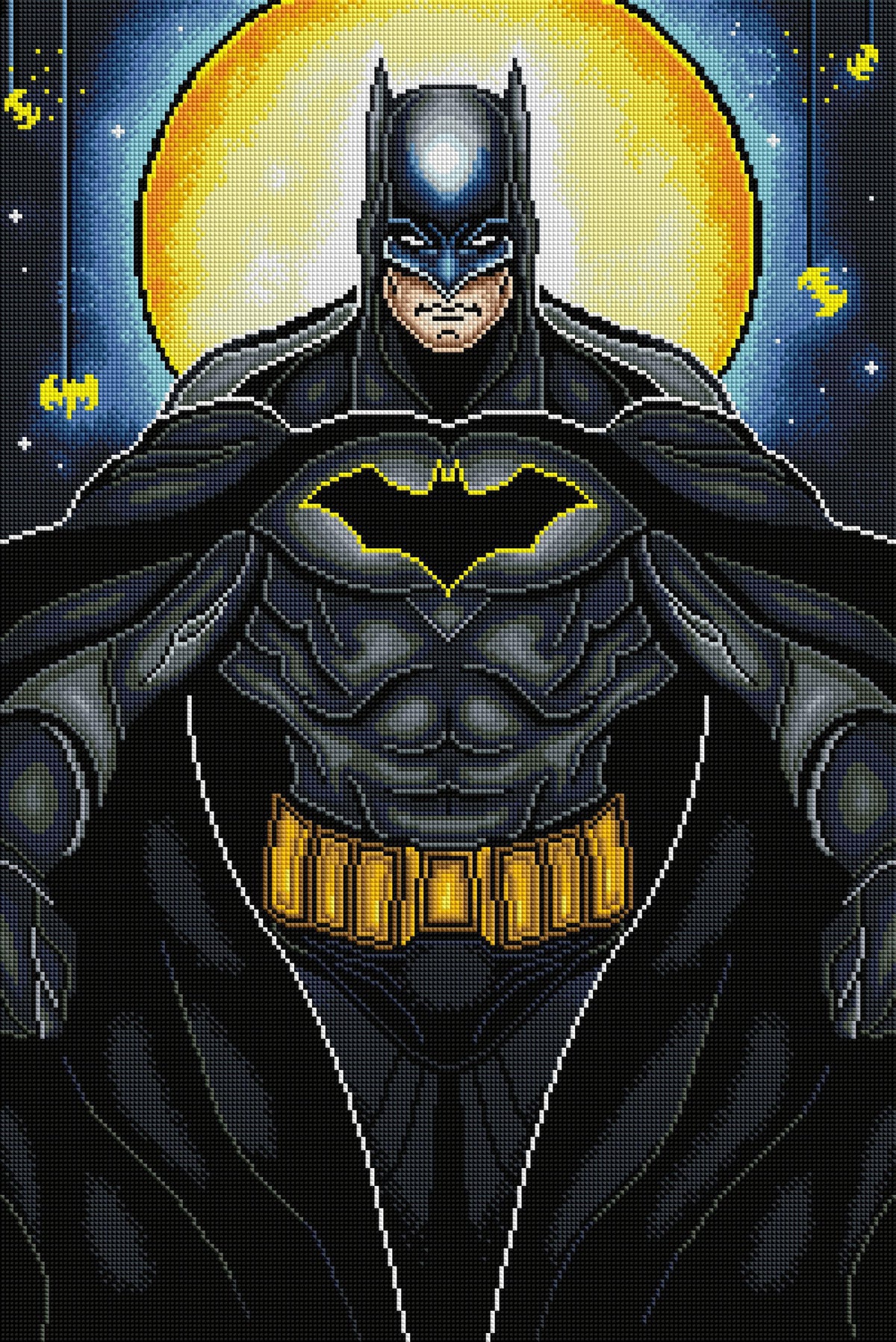 Diamond Painting Batman™ 20" x 30" (51cm x 76cm) / Square with 29 Colors including 3 ABs / 60,501