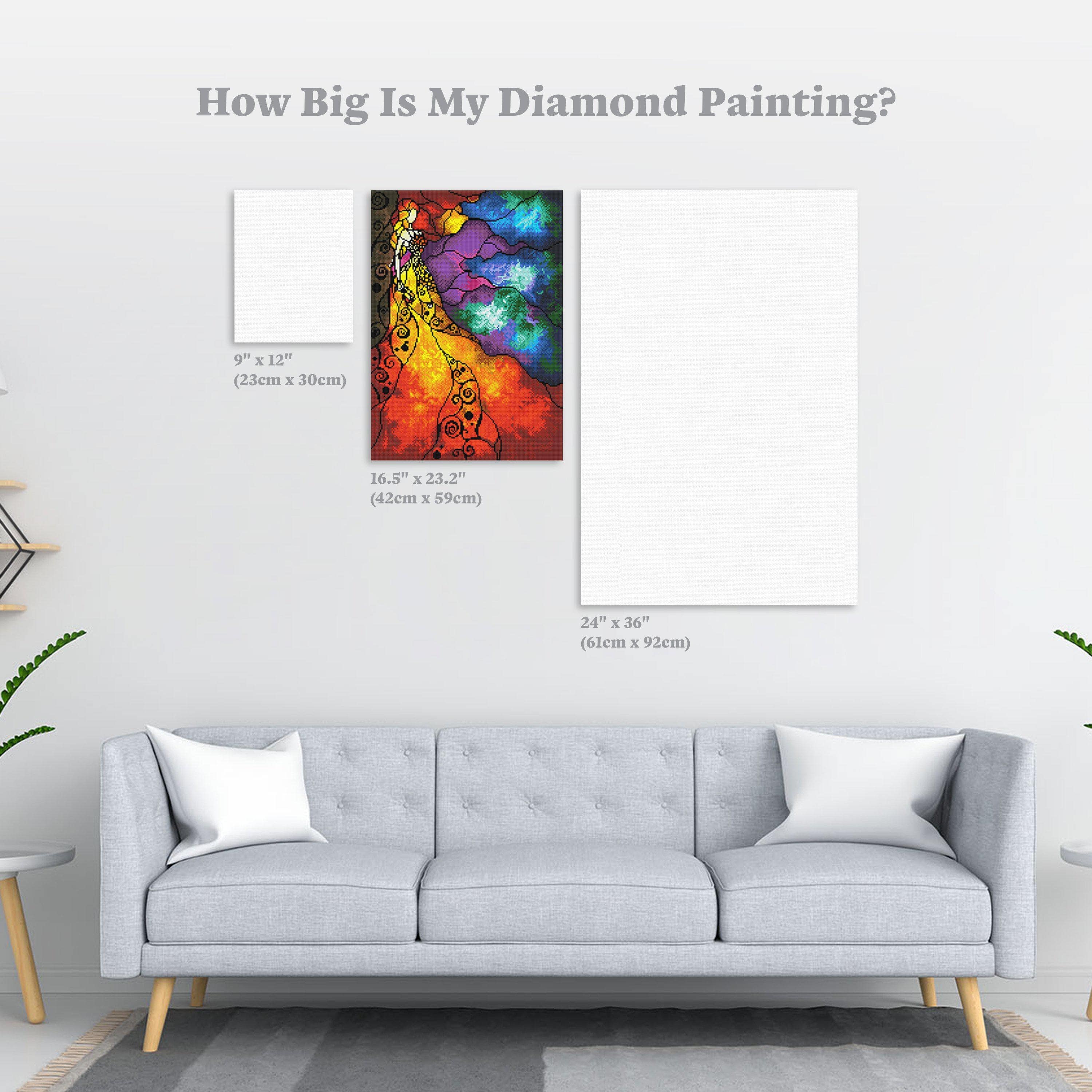  PALODIO DIY 5D Beauty Beauty Beast Diamond Painting by Number  Kits, Crystal Rhinestone Diamond Embroidery Paintings Pictures Arts Craft  for Home Wall Decor (12 X 16 Inch)
