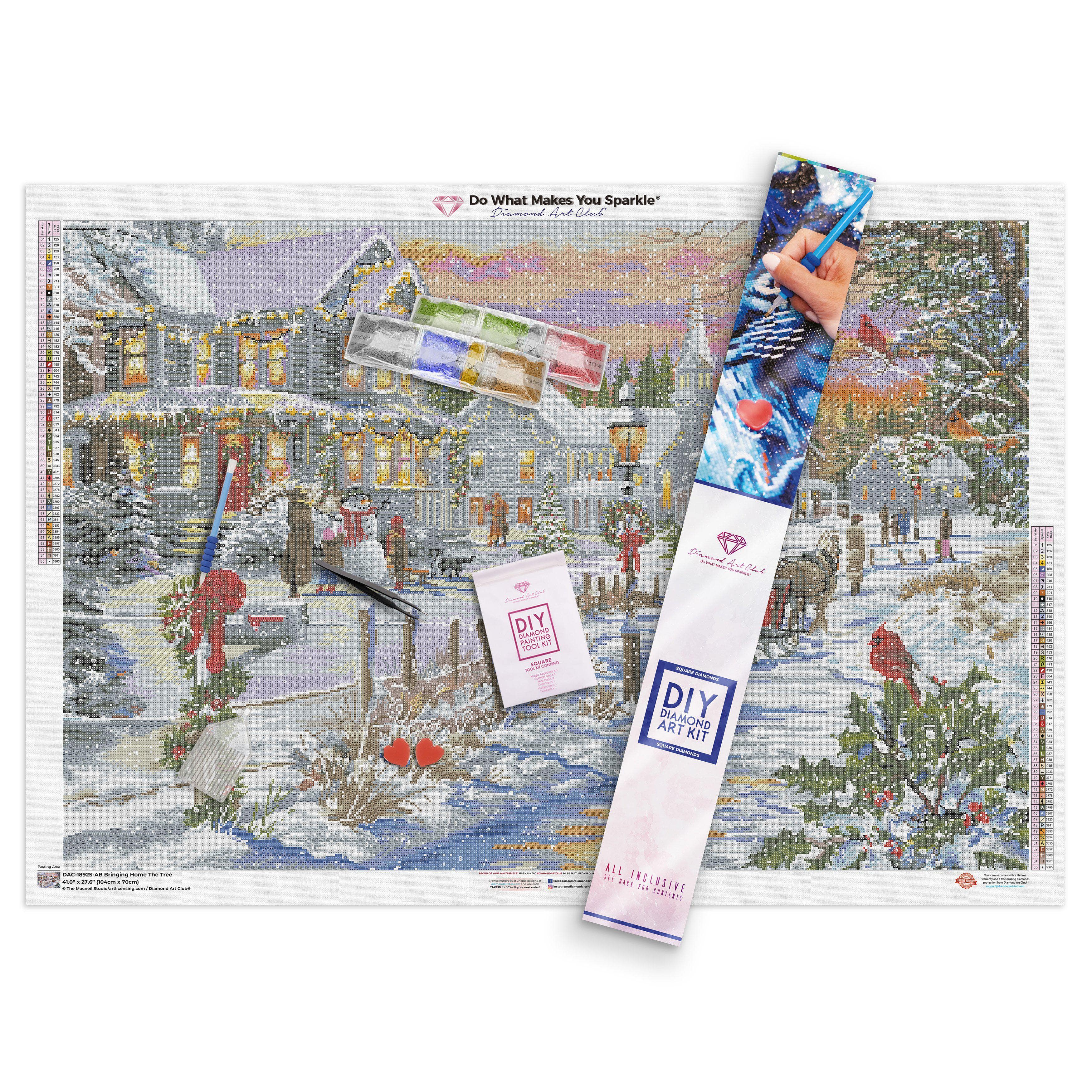New York City's Grand Christmas Tree Diamond Painting Kit