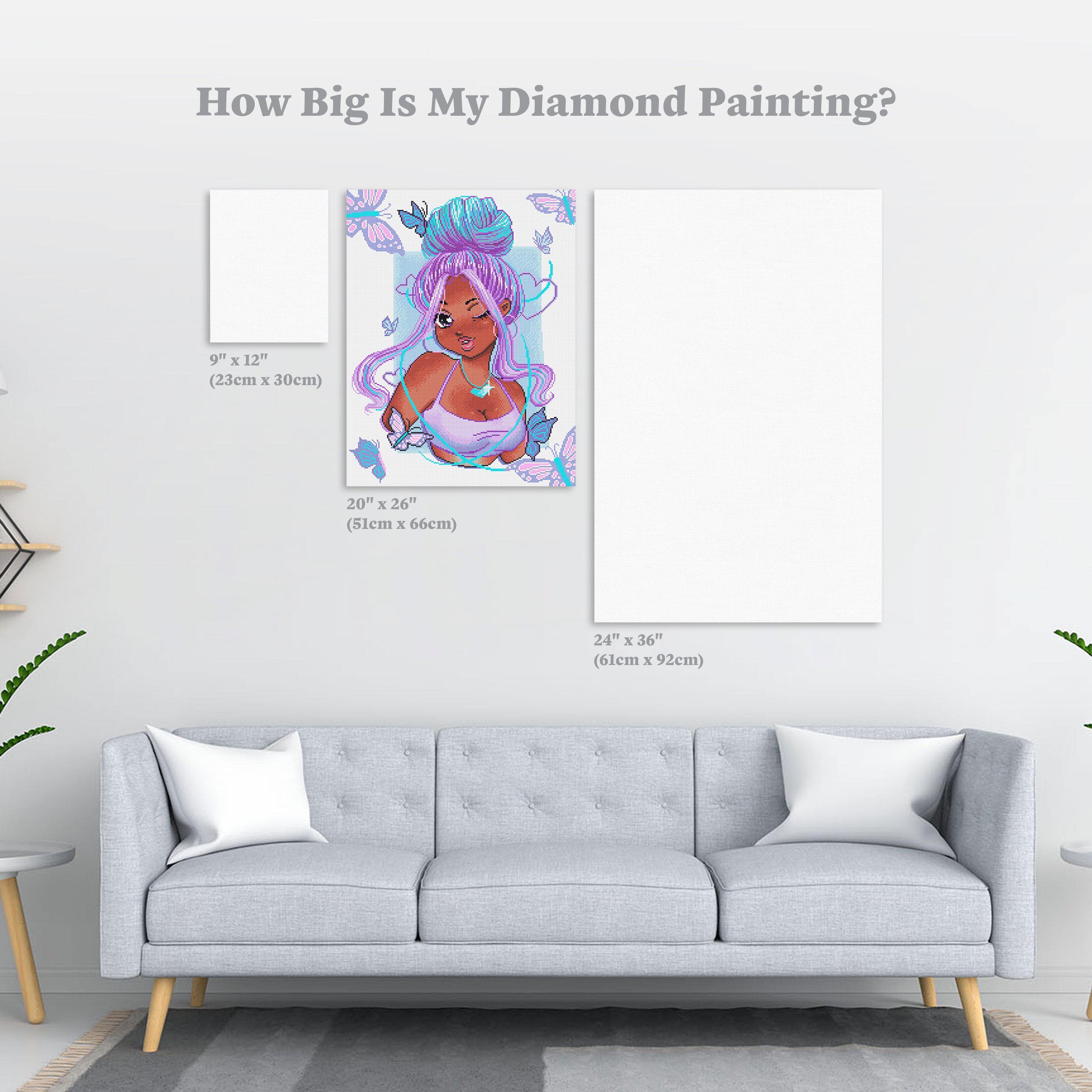 Colorful Butterfly Bedroom Decoration Diamond Art Tools And