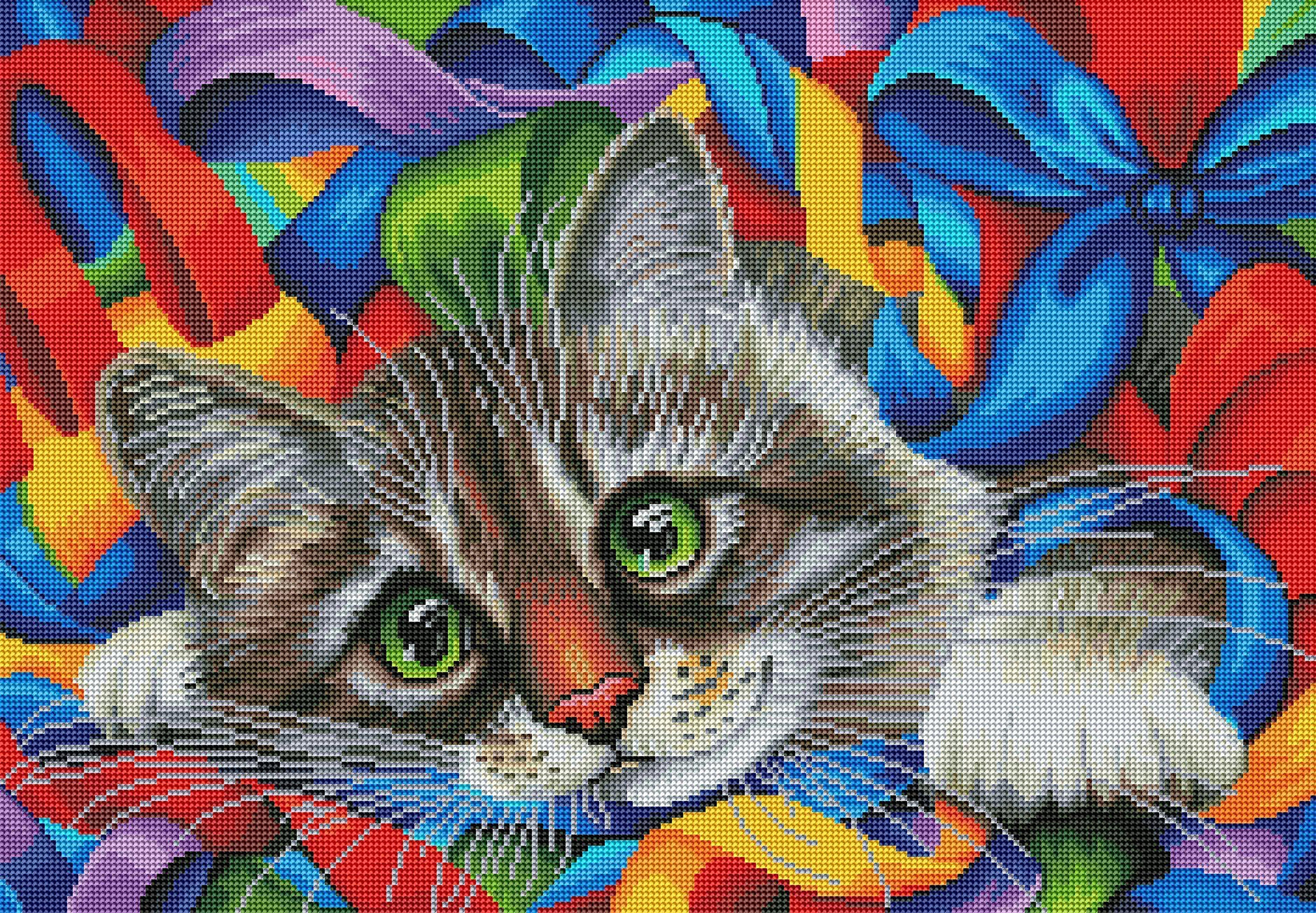 Cat with the Rainbow From Crafting Spark - Diamond Painting - Kits