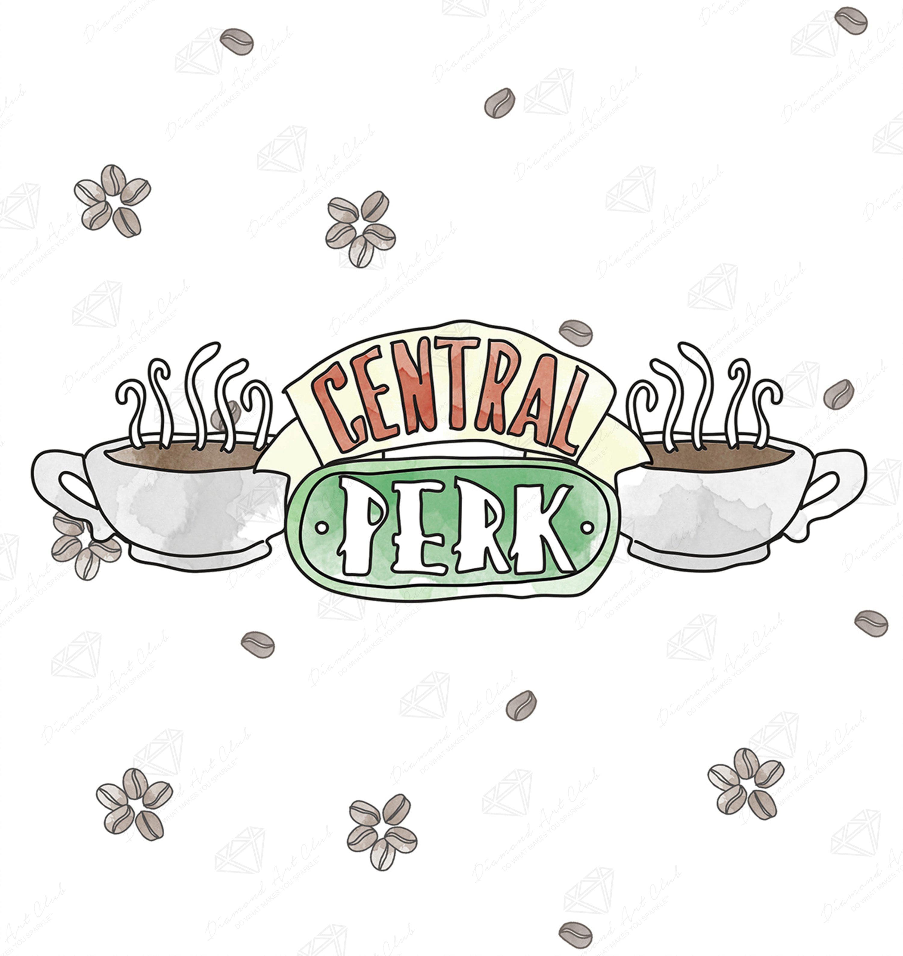 Central Perk cafe logo text and brand sign of us american movies series  Friends sitcom in display tea coffee Signboard Stock Photo | Adobe Stock