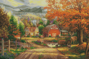 Diamond Painting Country Roads Take Me Home 33" x 22" (84cm x 56cm) / Square With 57 Colors Including 3 ABs