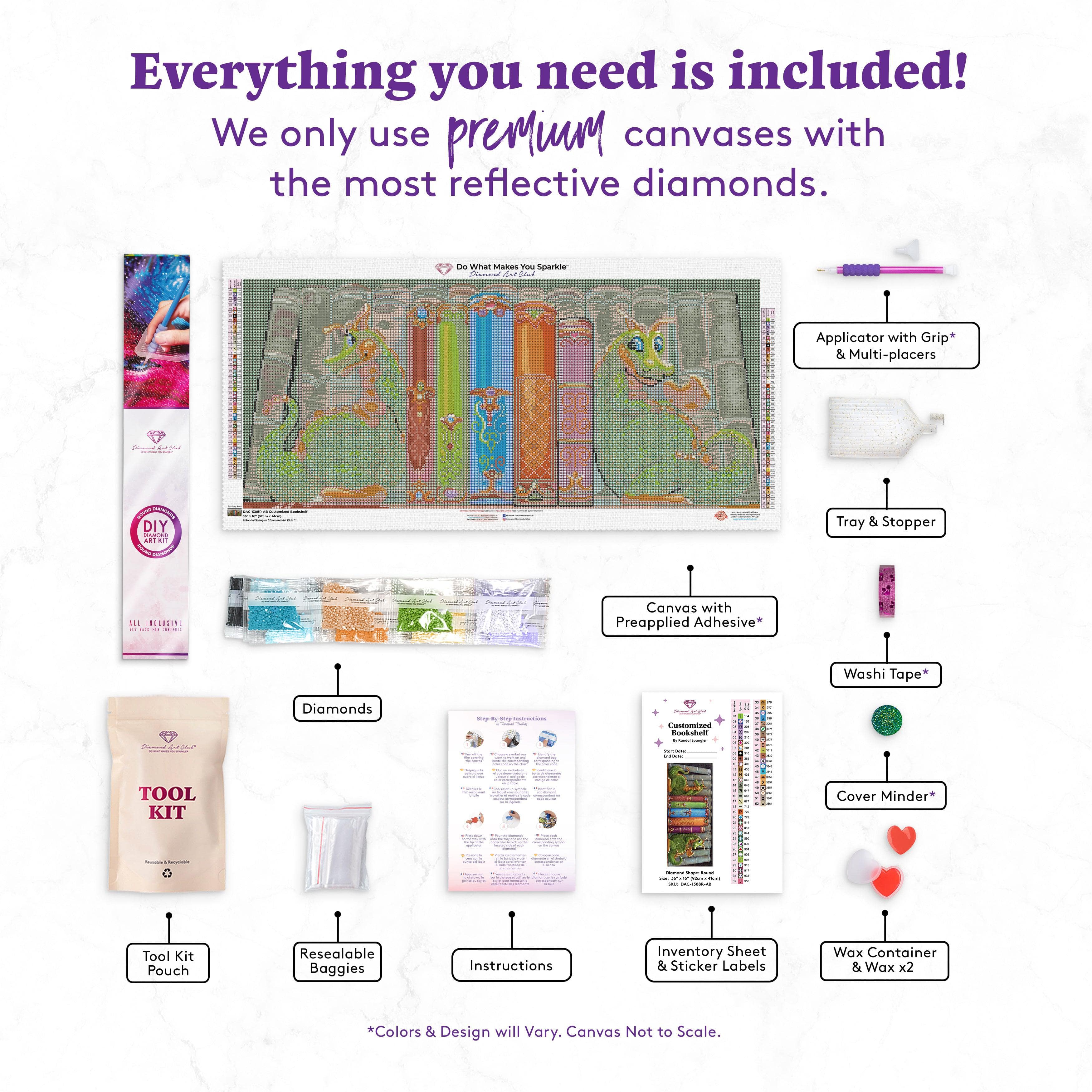 Diamond Art Club Curl Up with A Good Book Diamond Painting Kit