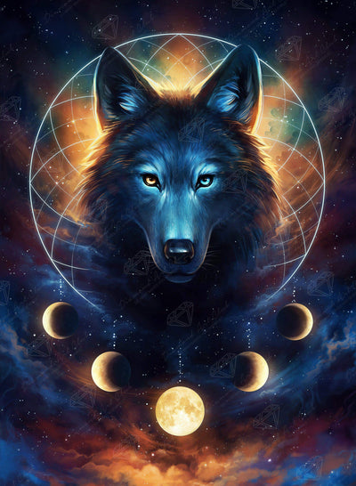 Wolf Seasons Dreamcatcher – Diamond Art Club