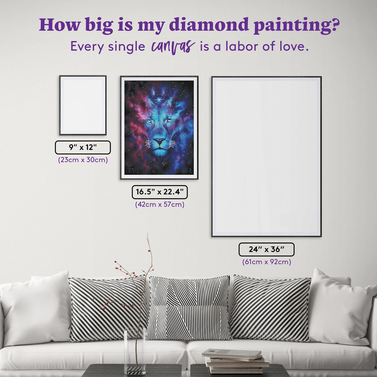 Diamond Painting Firstborn 16.5" x 22.4" (42cm x 57cm) / Round with 32 Colors Including 1 AB / 29,749