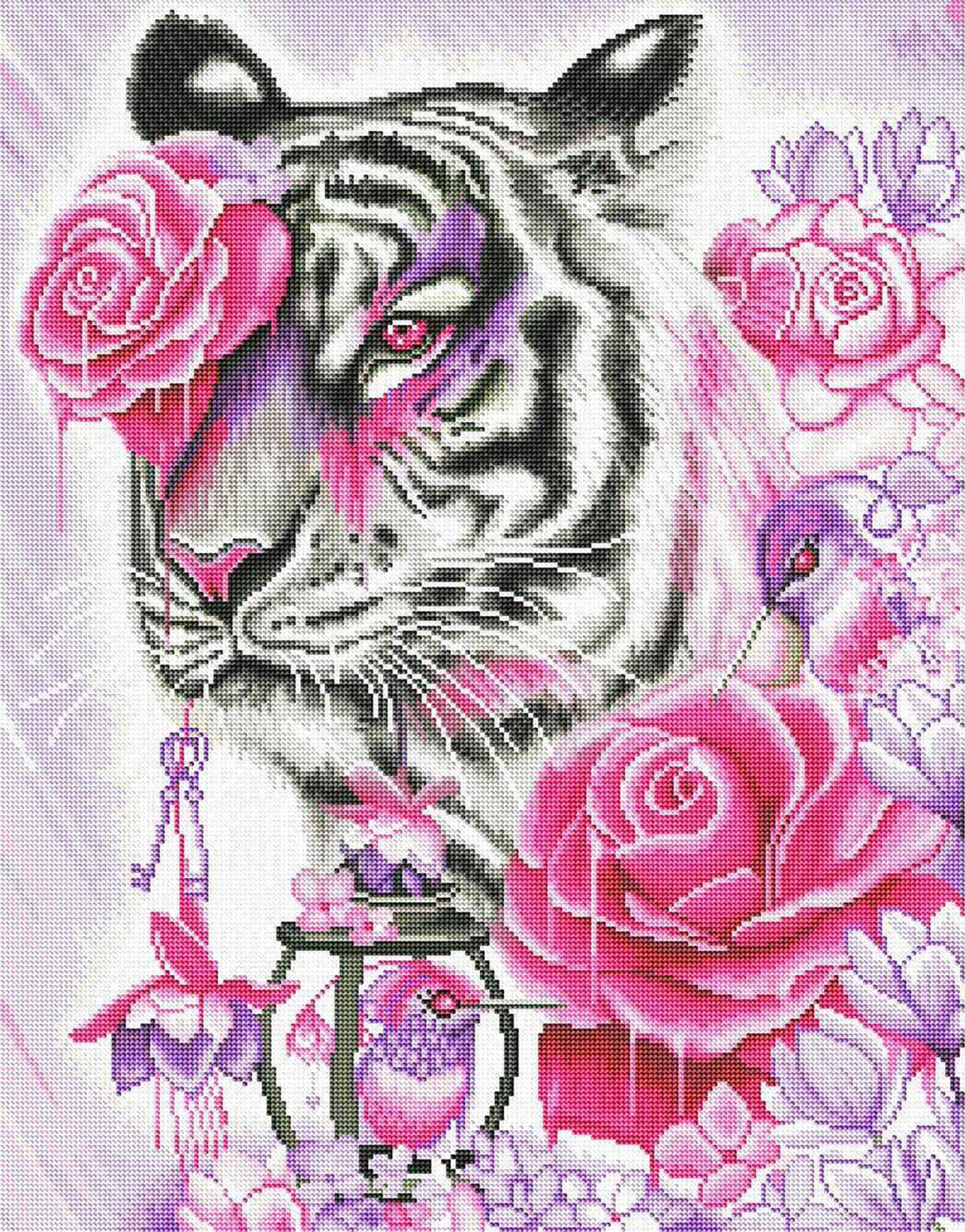 Fuchsia deals Tiger Diamond Art Club