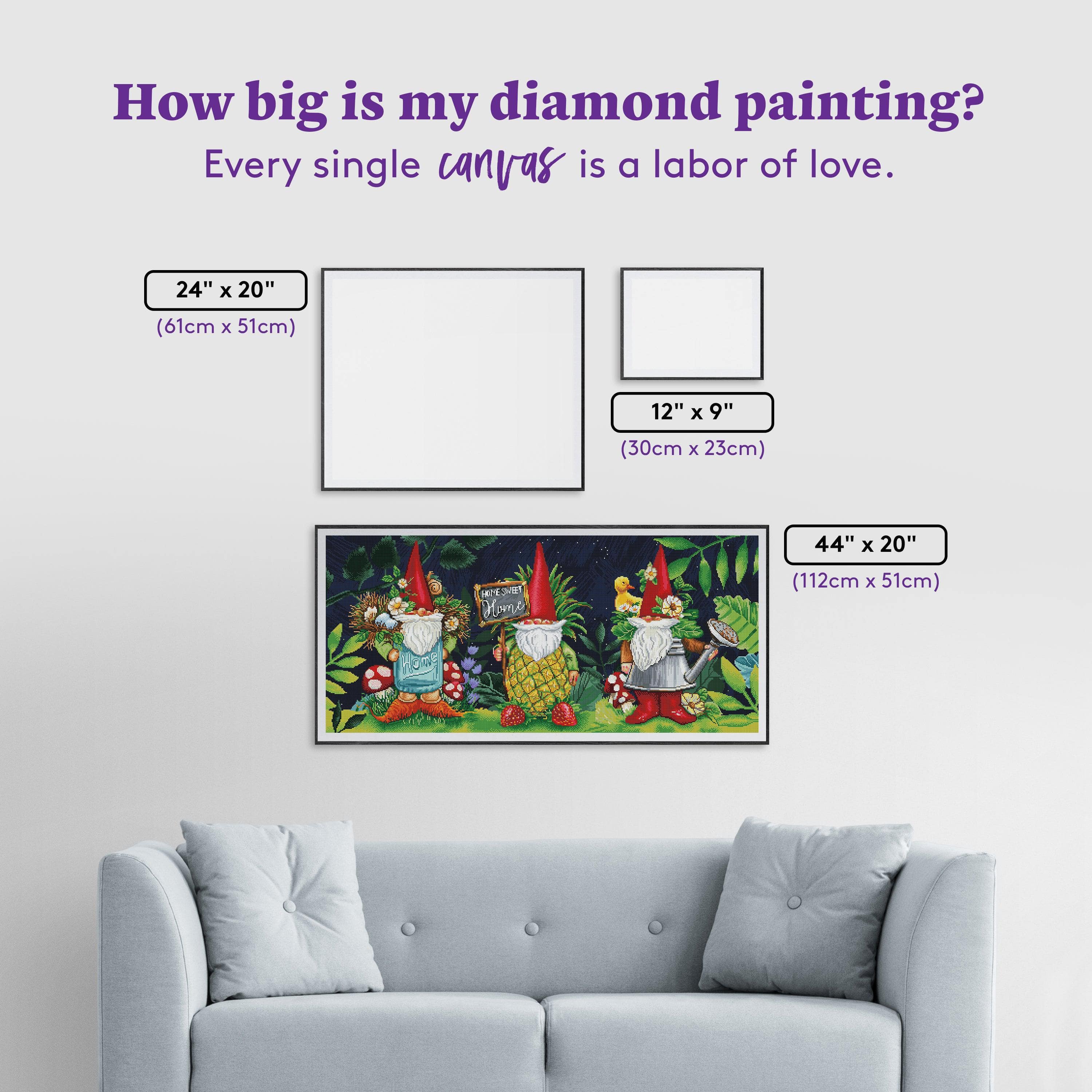 New Diamond Art sale Club Gnome Trio