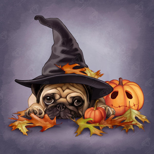 Halloween Pug – Diamond Art Club