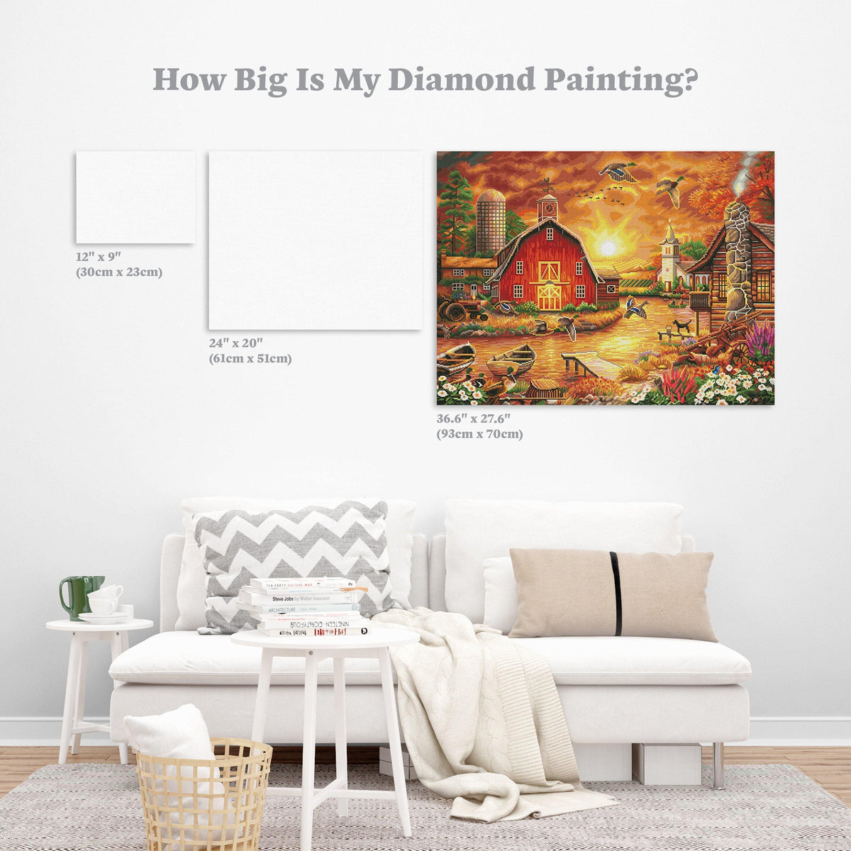 Diamond Painting Honey Drip Farm 27.6" x 36.6" (70cm x 93cm) / Square With 58 Colors Including 2 ABs / 102,223