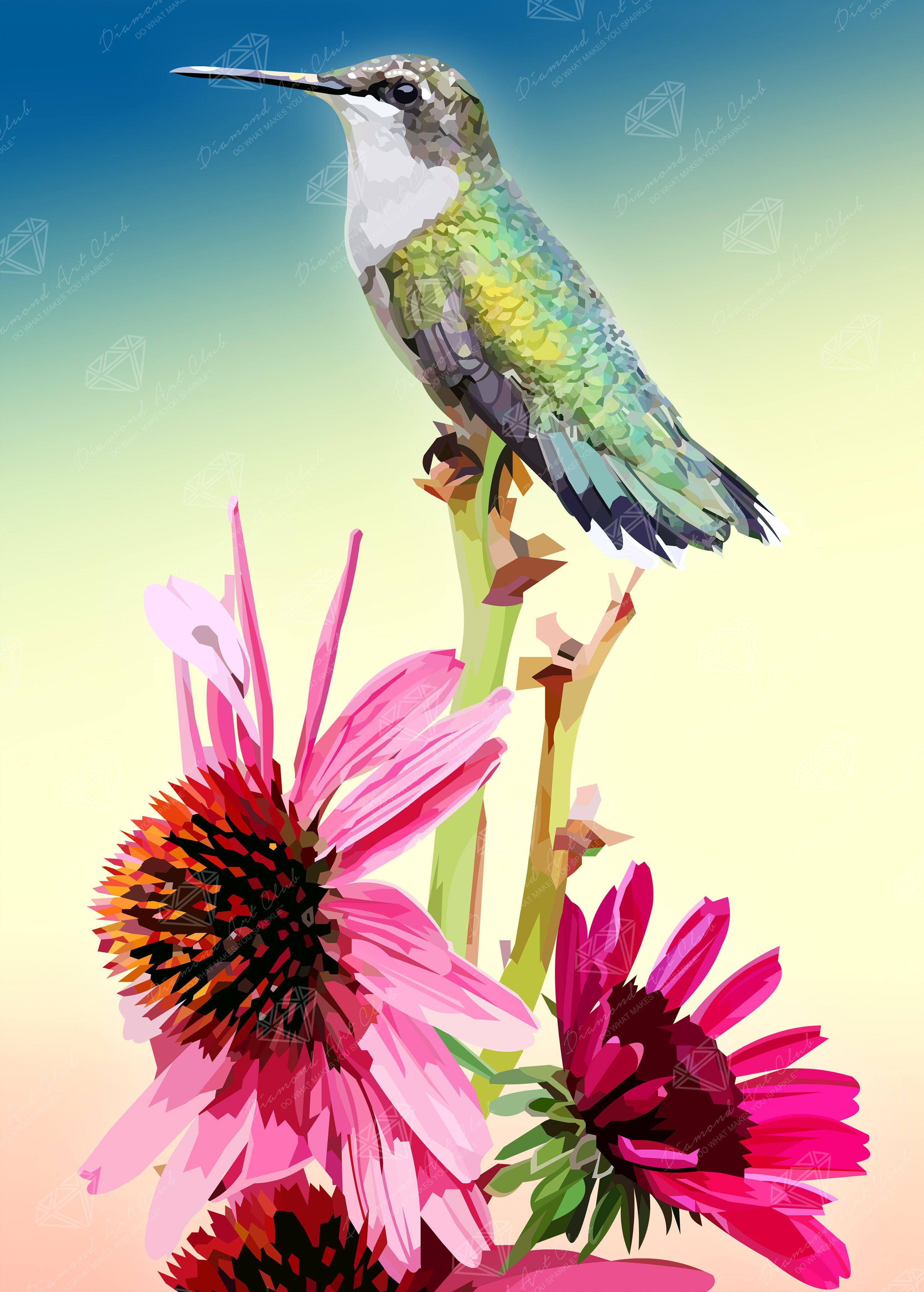 Magical Hummingbirds - Diamond Painting Kit