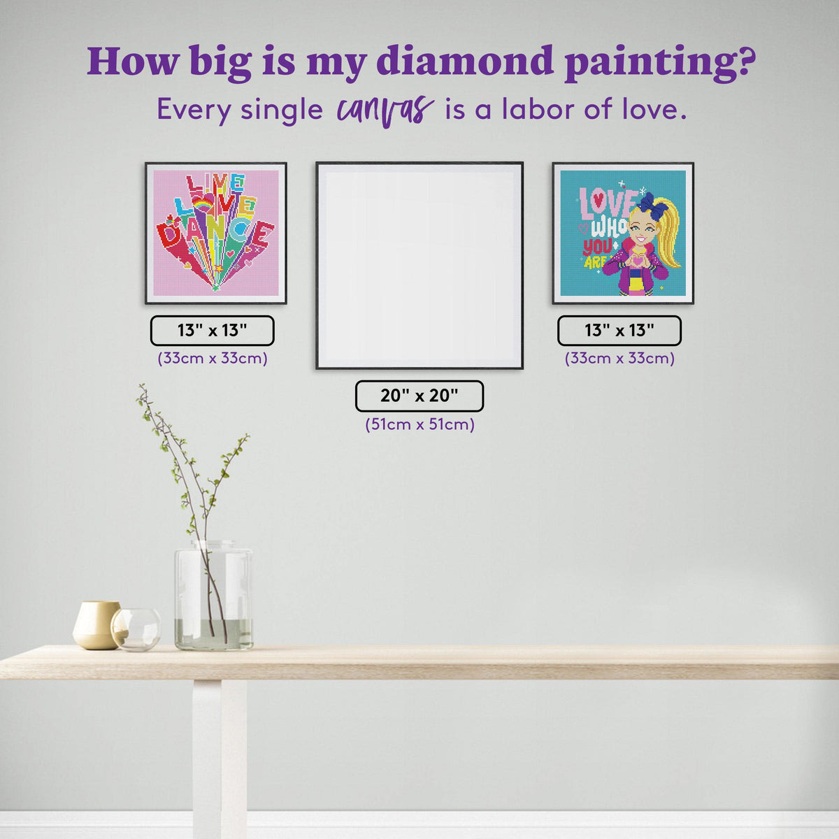 Diamond Painting Jojo Siwa Bundle - Holiday Market Bundle / Bundle / Bundle