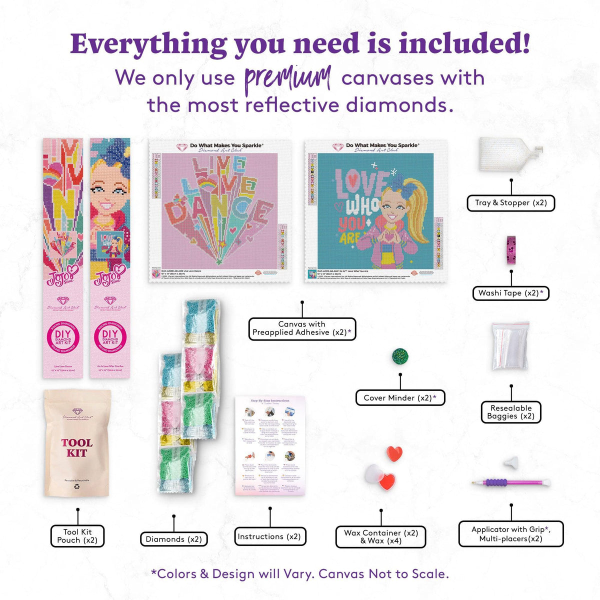 Diamond Painting Jojo Siwa Bundle - Holiday Market Bundle / Bundle / Bundle