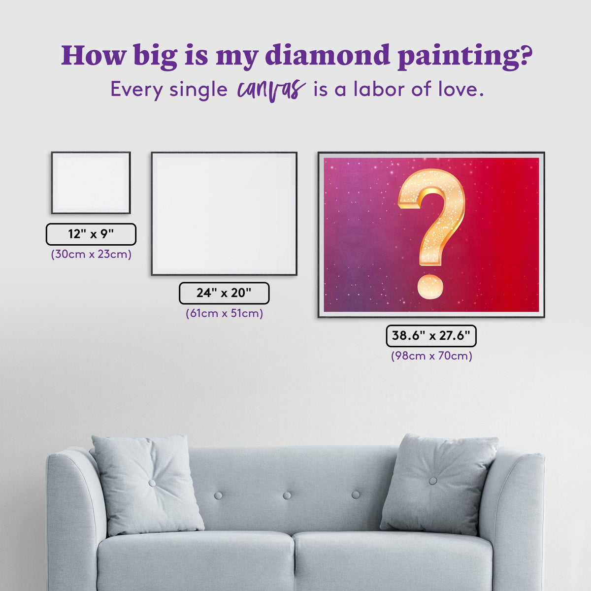 Diamond Painting Mystery Kit - Nature 38.6" x 27.6" (98cm x 70cm) / Square with 65 Colors including 5 ABs / 110,433