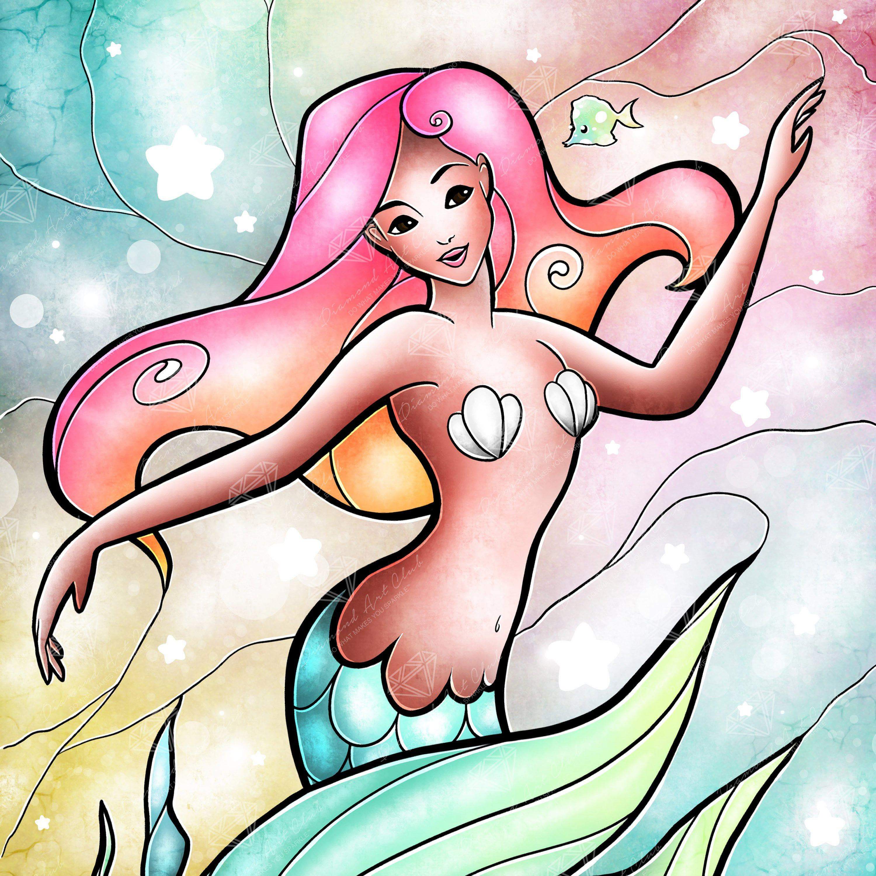 Diamond Art Club Pink Mermaid deals