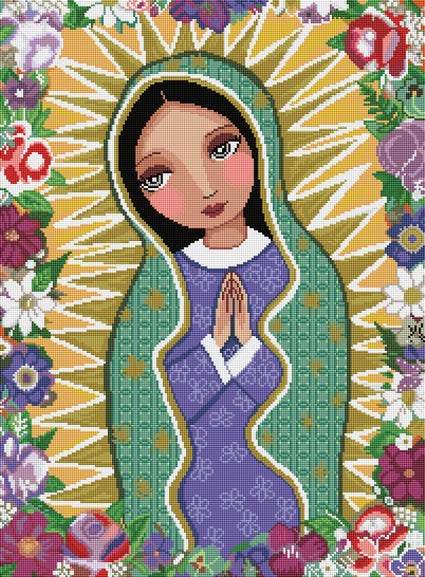 Virgin Mary Religious Portrait | Religious Diamond Painting | DIY Saint  Mary Portrait | Mother Of Jesus | 5D Full Square Drill Diamonds