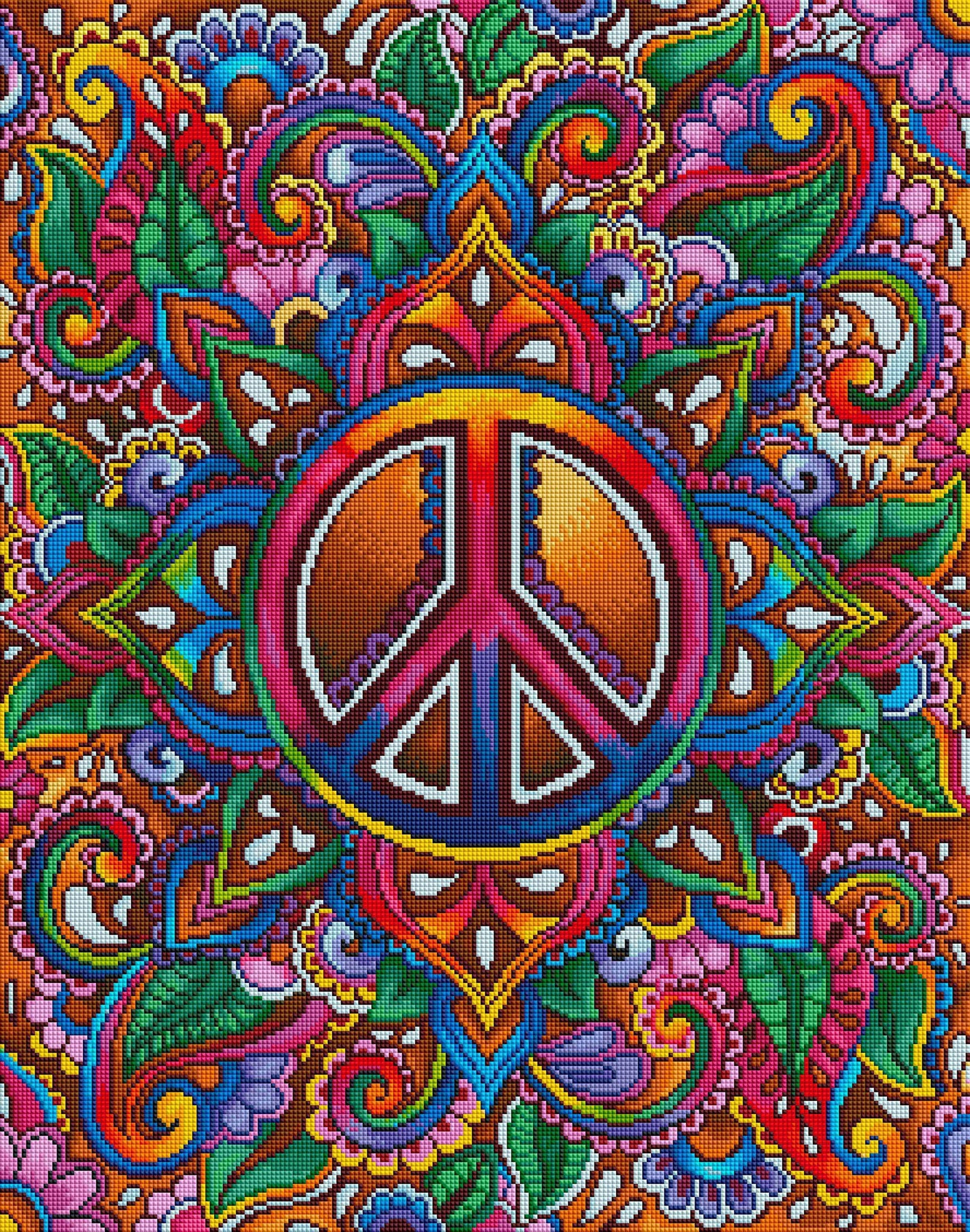 hippie art peace