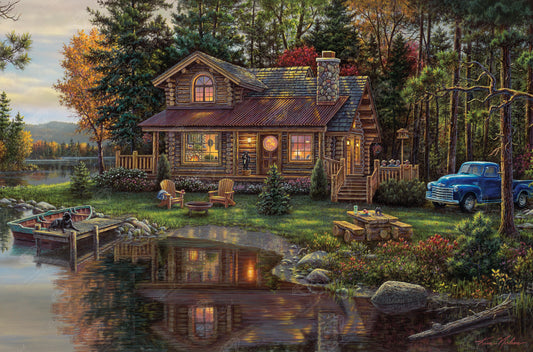 Crystal Lake Cabin Diamond Painting