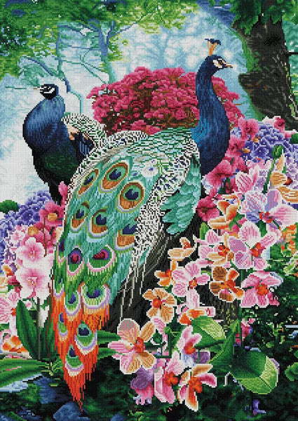 Stained Glass Peacock Diamond Painting